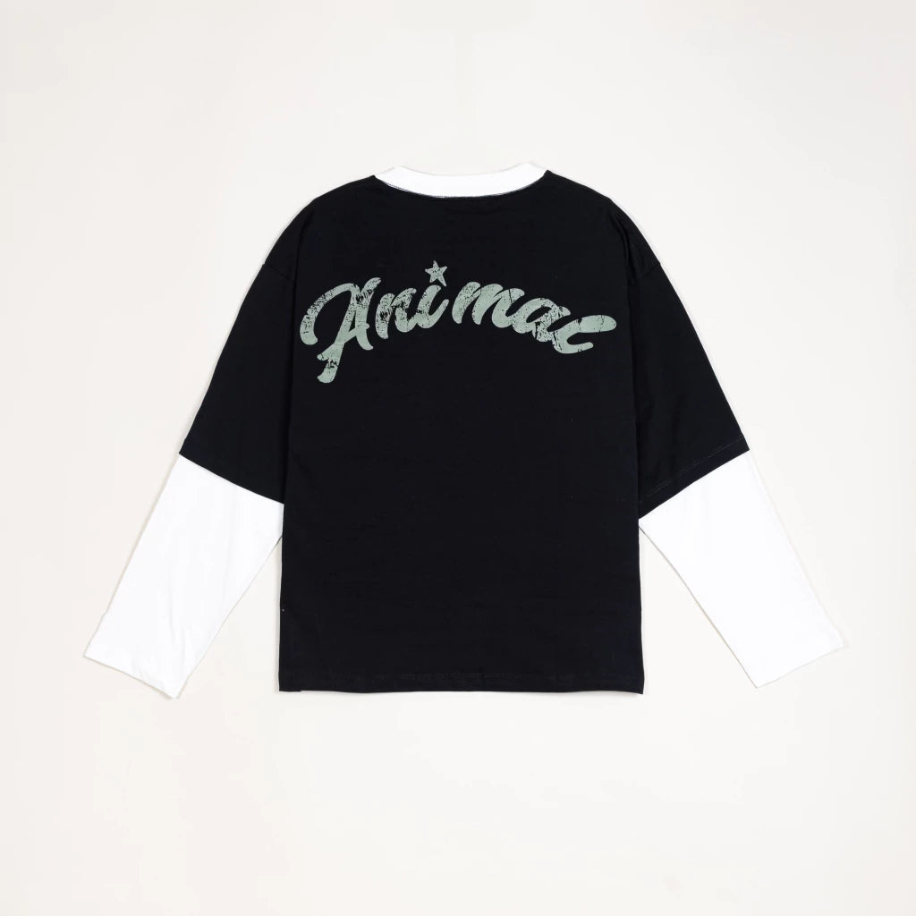 REMERA MANGA LARGA - moonwave black