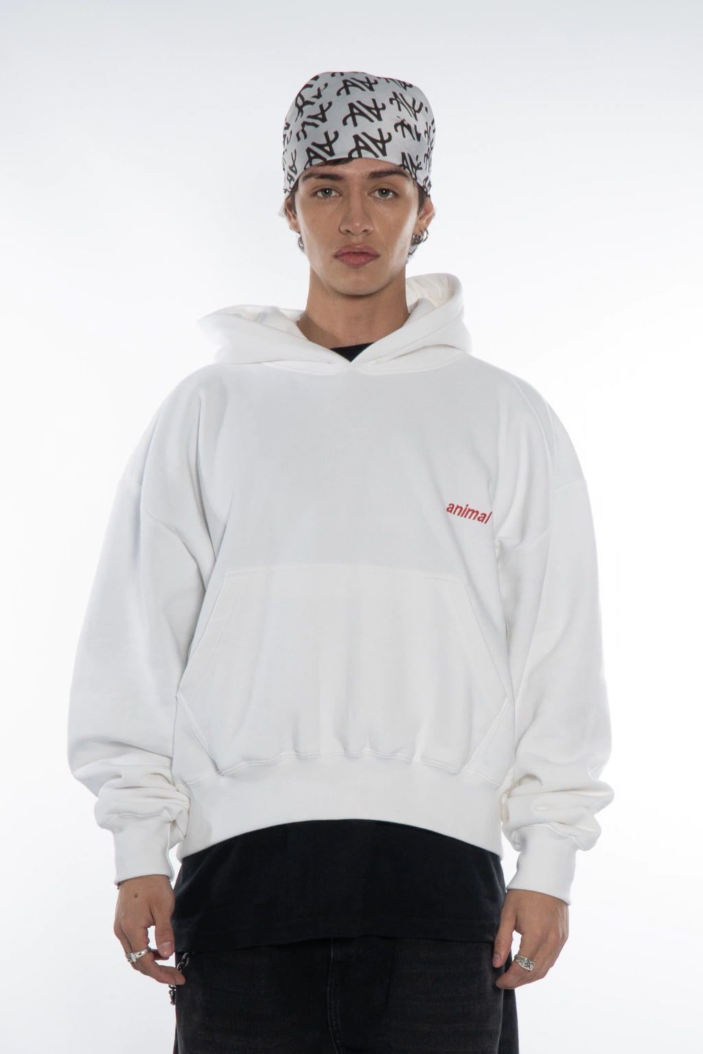 HOODIE CROP WHITE