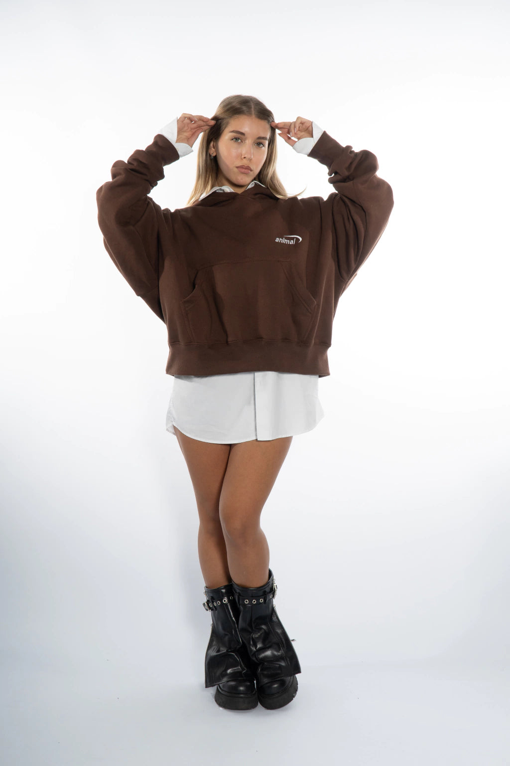 HOODIE CROP # sunset