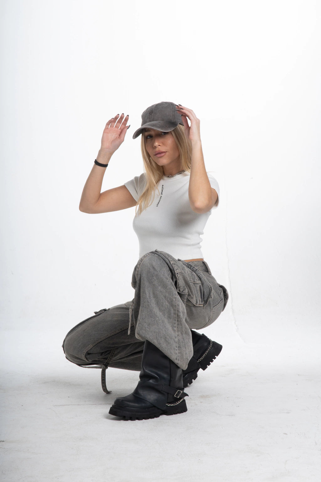 BABY TEE # la white baby