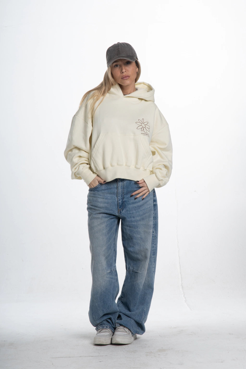 HOODIE CROP # mala pero cutie
