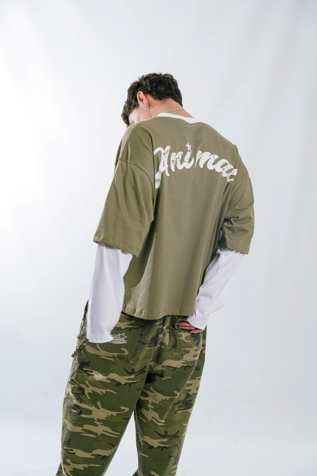 REMERA MANGA LARGA - moonwave green