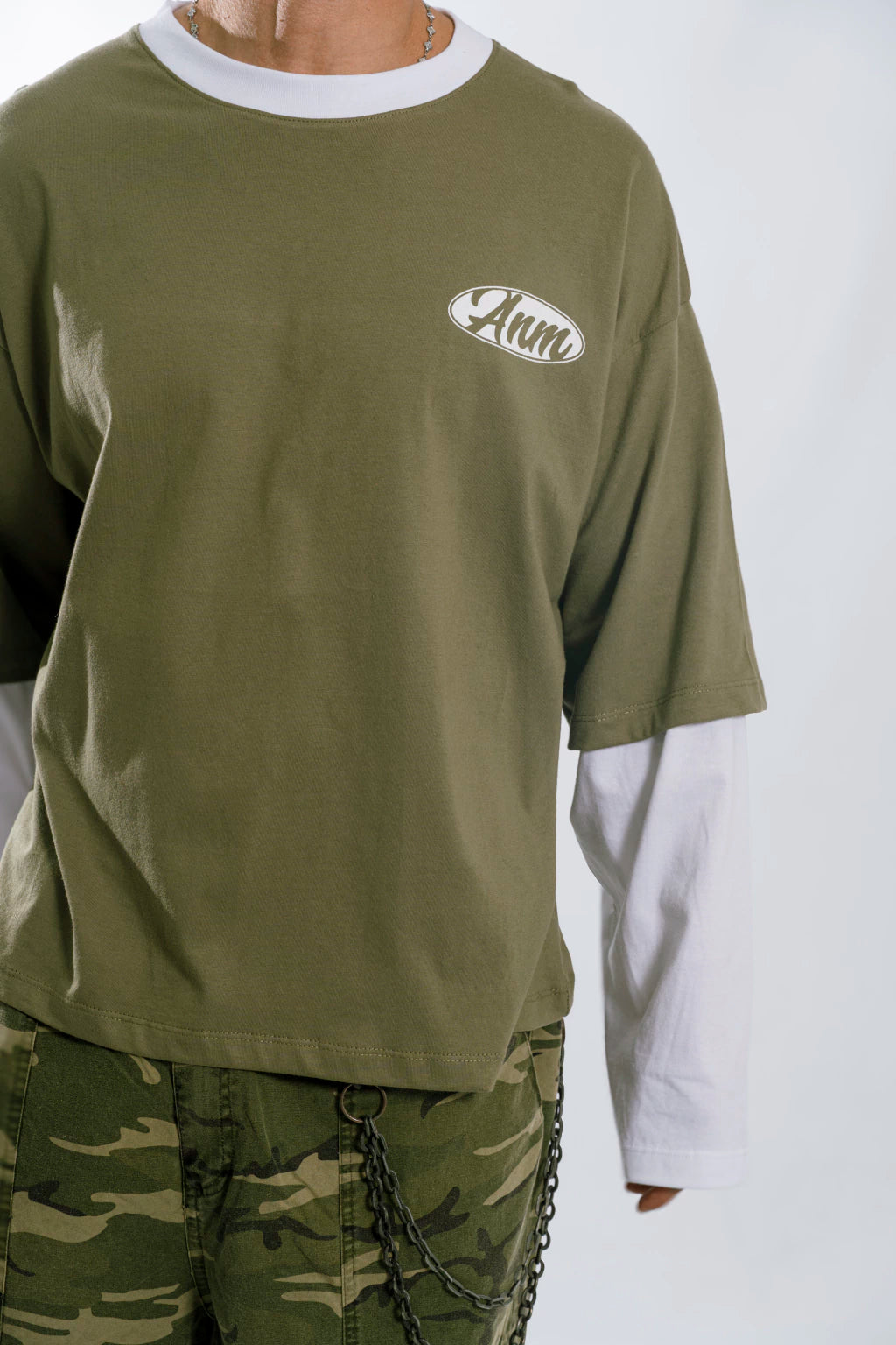 REMERA MANGA LARGA - moonwave green