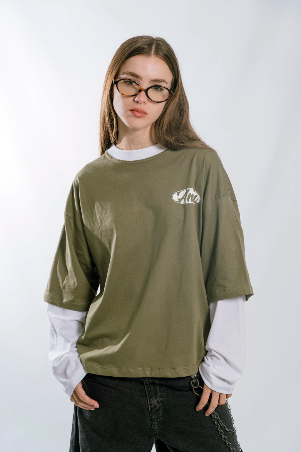 REMERA MANGA LARGA - moonwave green