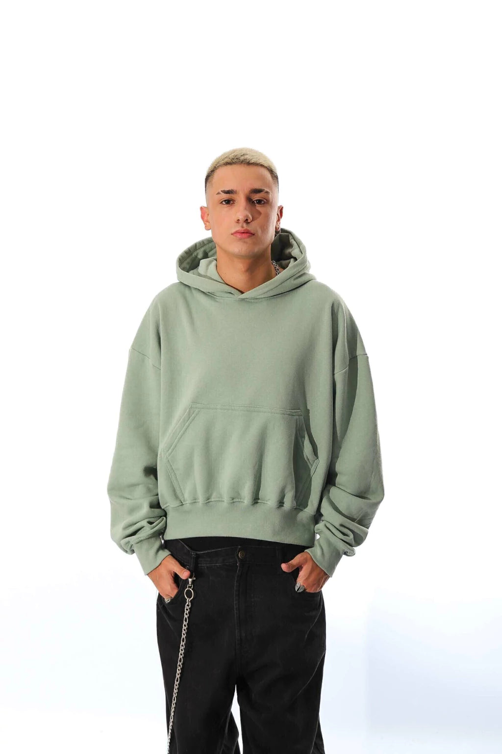 HOODIE CROP - "helado melona"