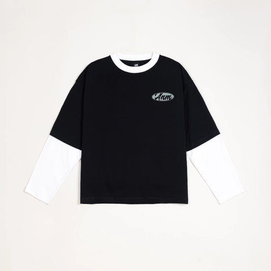 REMERA MANGA LARGA - moonwave black