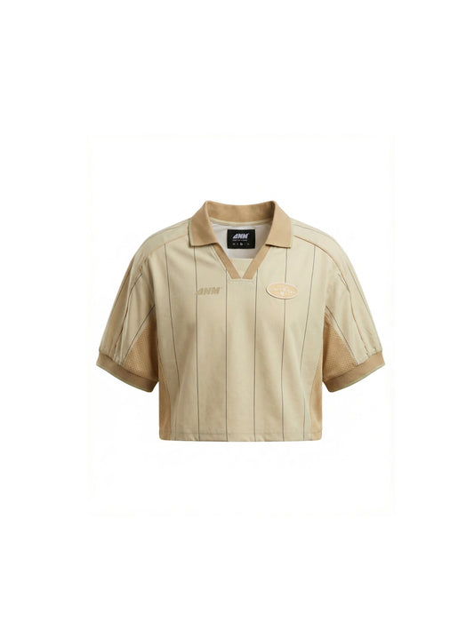 CAMISETA CROP - DUAL BEIGE