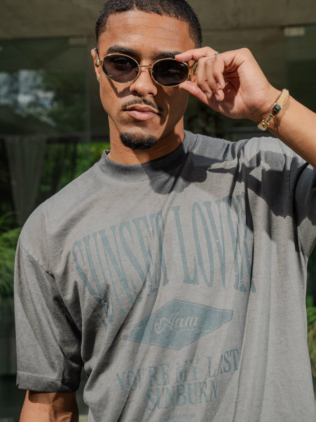 REMERA - sunburn blue