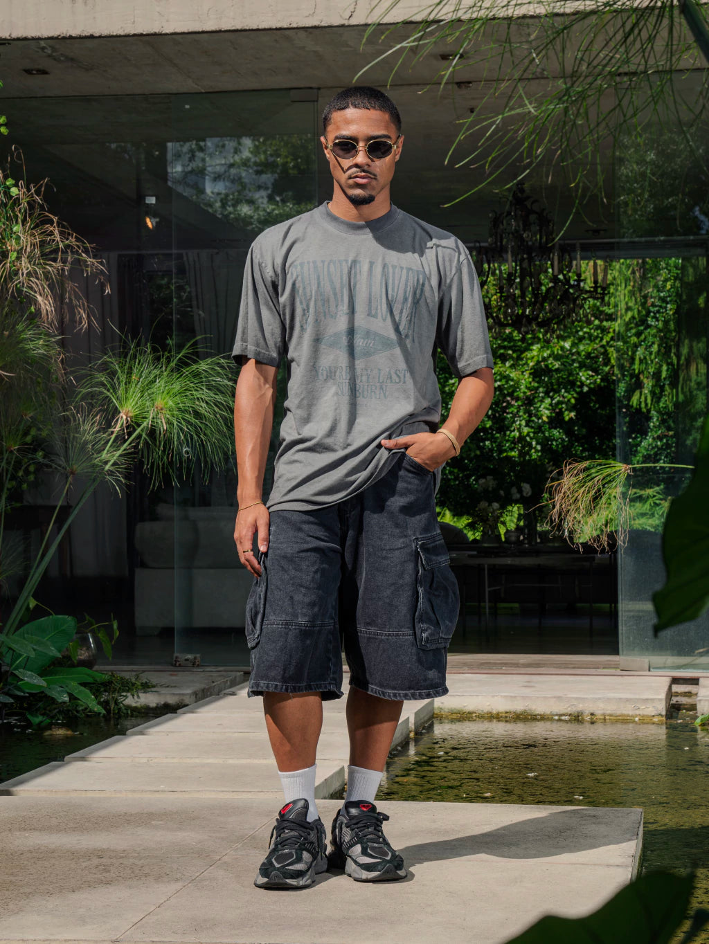 REMERA - sunburn blue