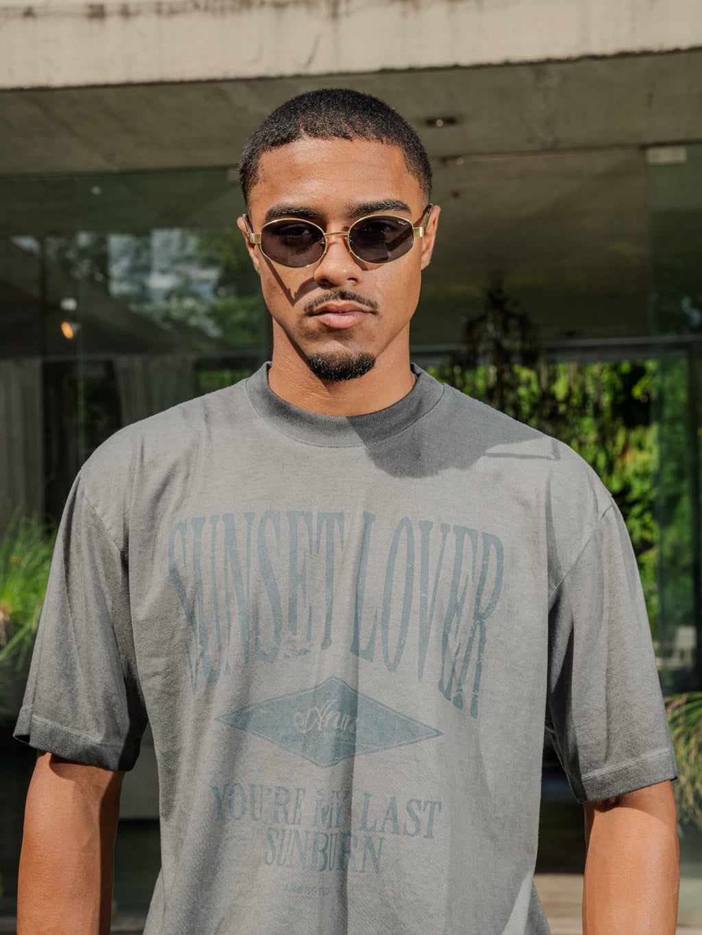 REMERA - sunburn blue