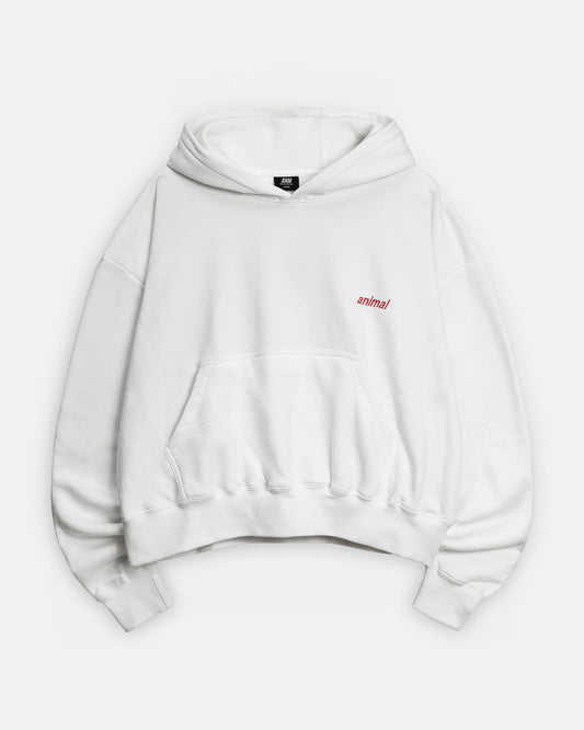HOODIE CROP WHITE