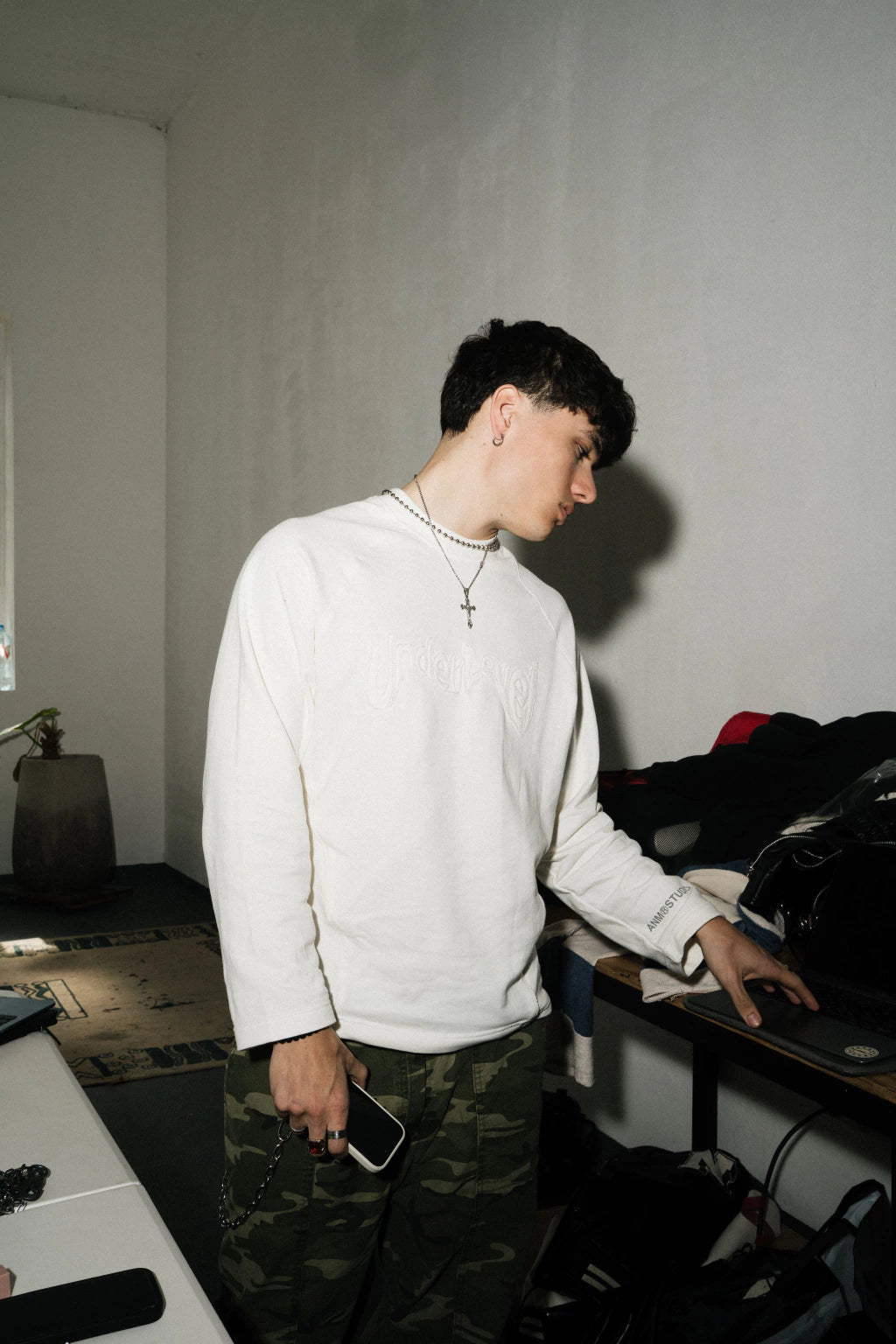 CREWNECK - rust white