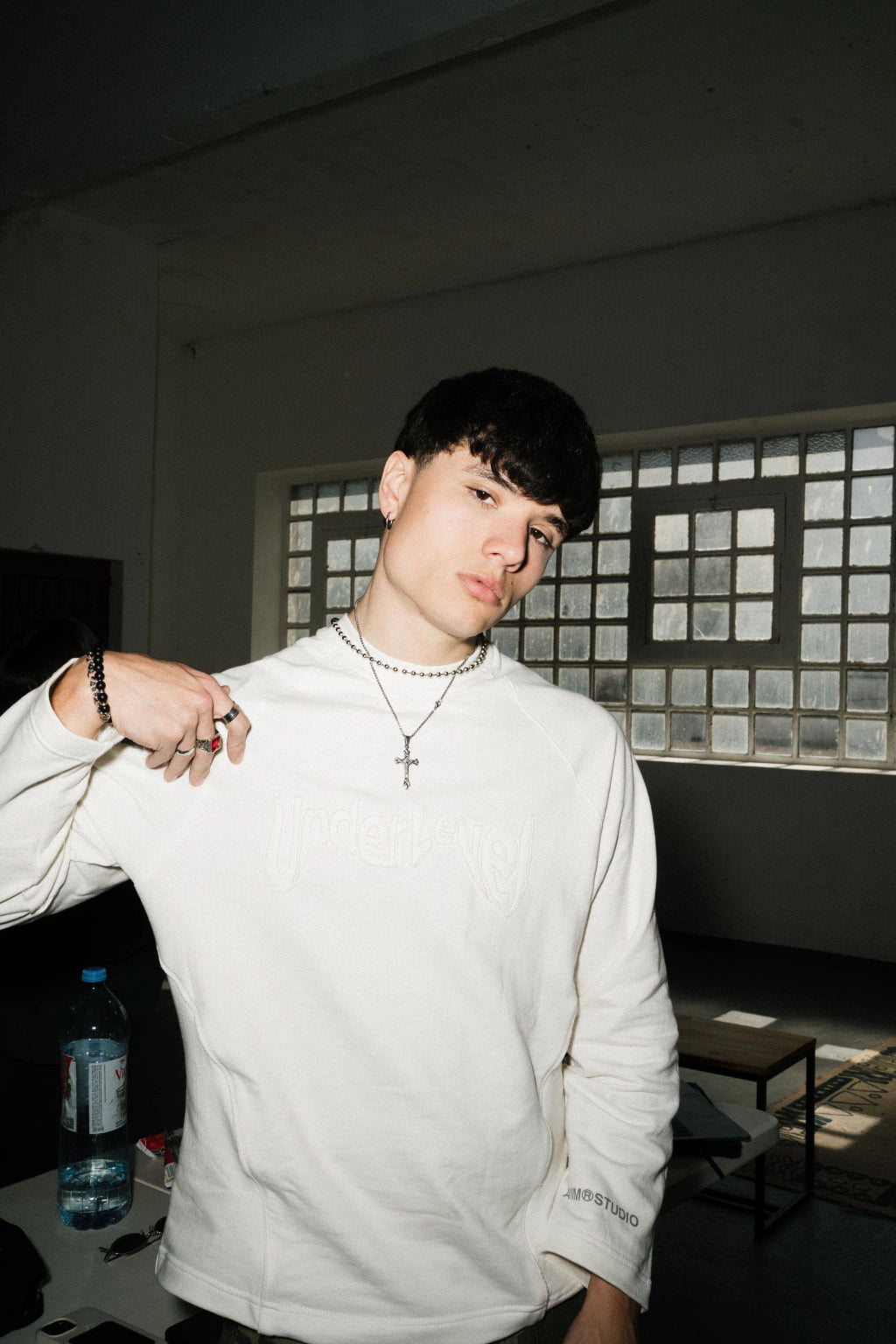 CREWNECK - rust white