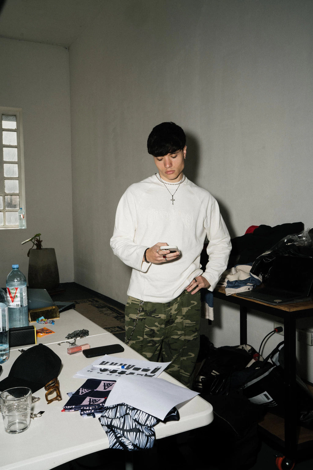 CREWNECK - rust white