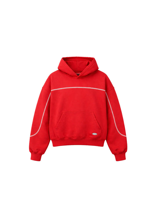 HOODIE - OVERLOCK RED