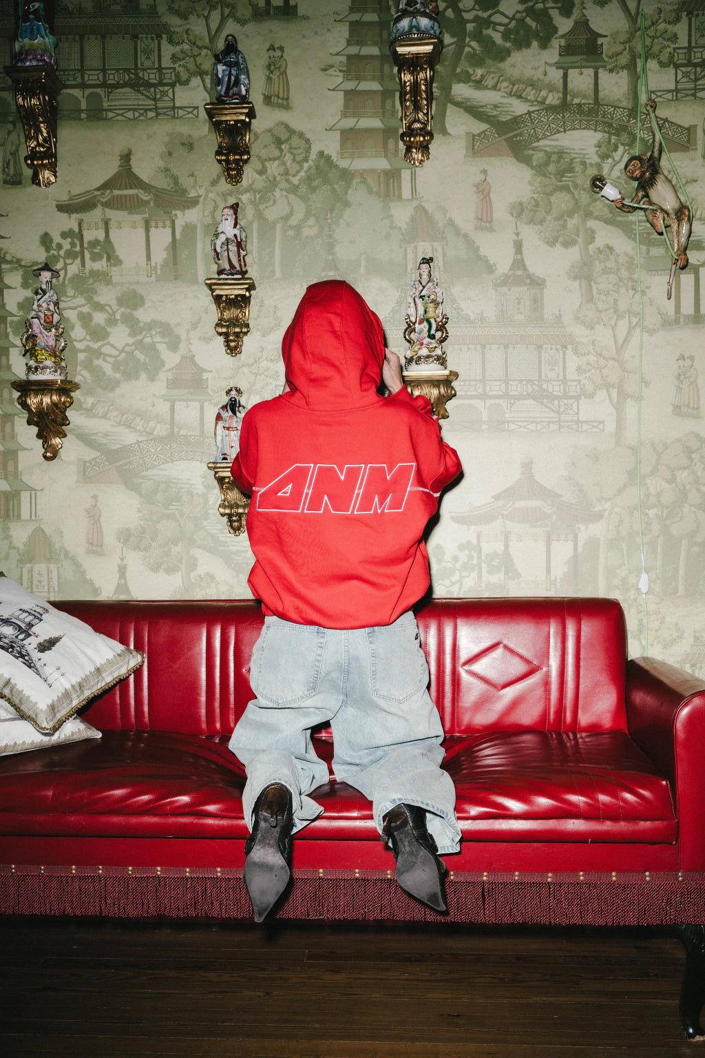 HOODIE - OVERLOCK RED