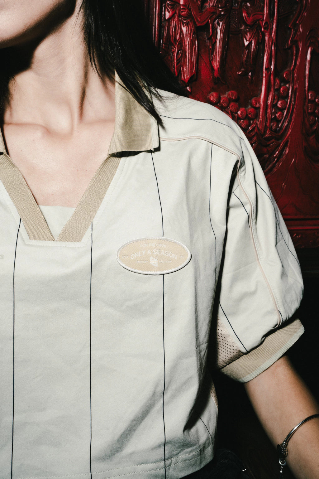 CAMISETA CROP - DUAL BEIGE