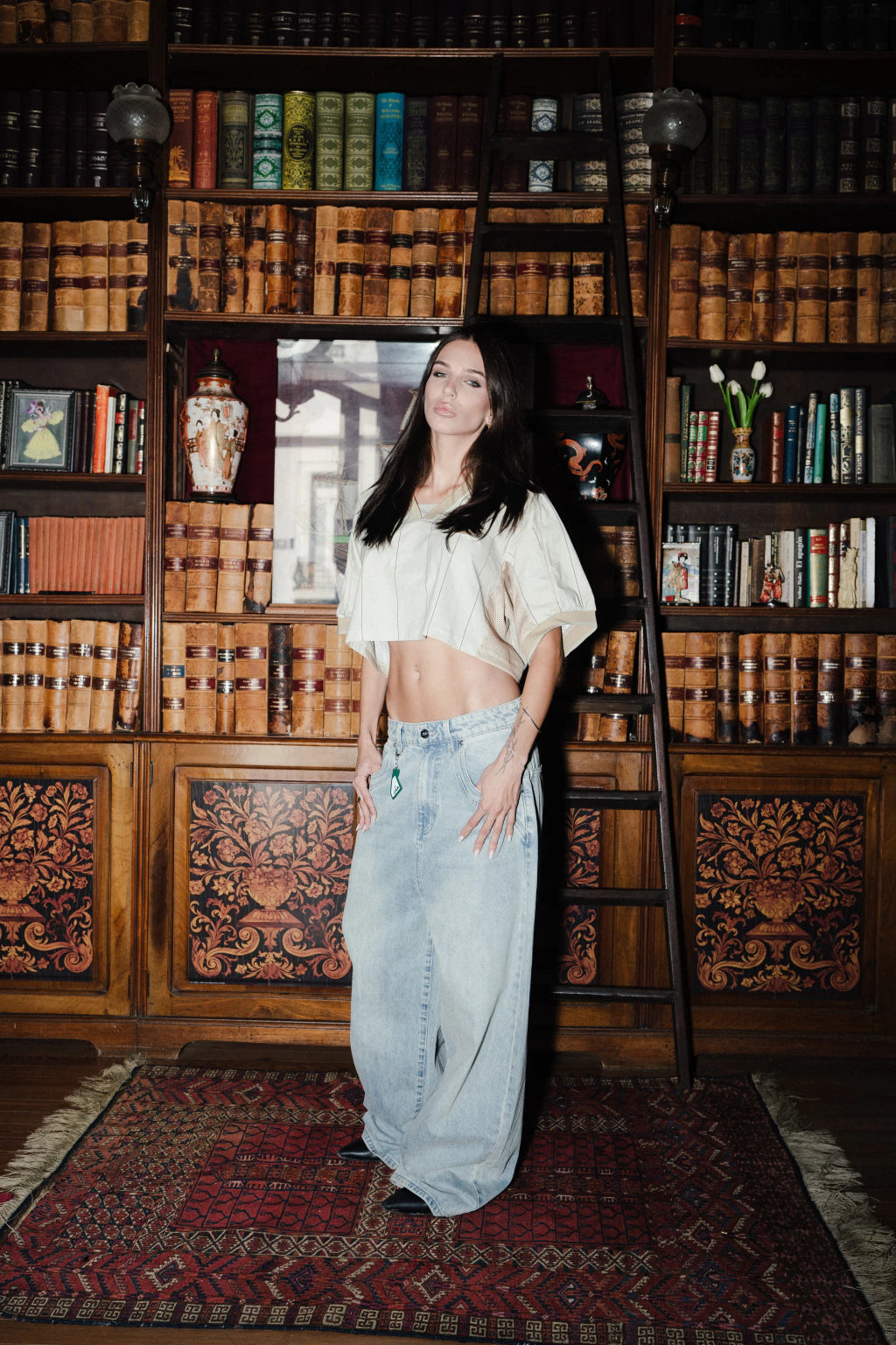 CAMISETA CROP - DUAL BEIGE