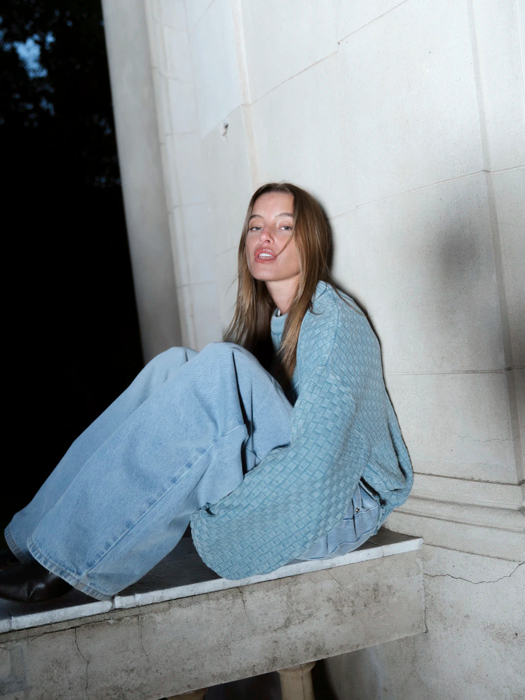 SWEATER - MIST BLUE