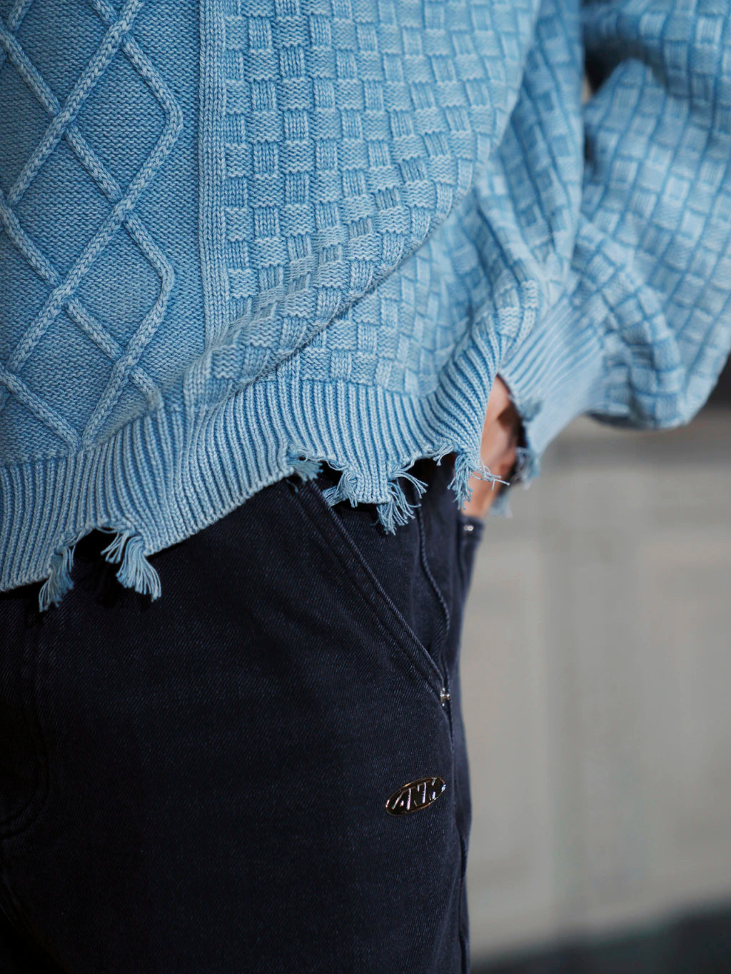 SWEATER - MIST BLUE