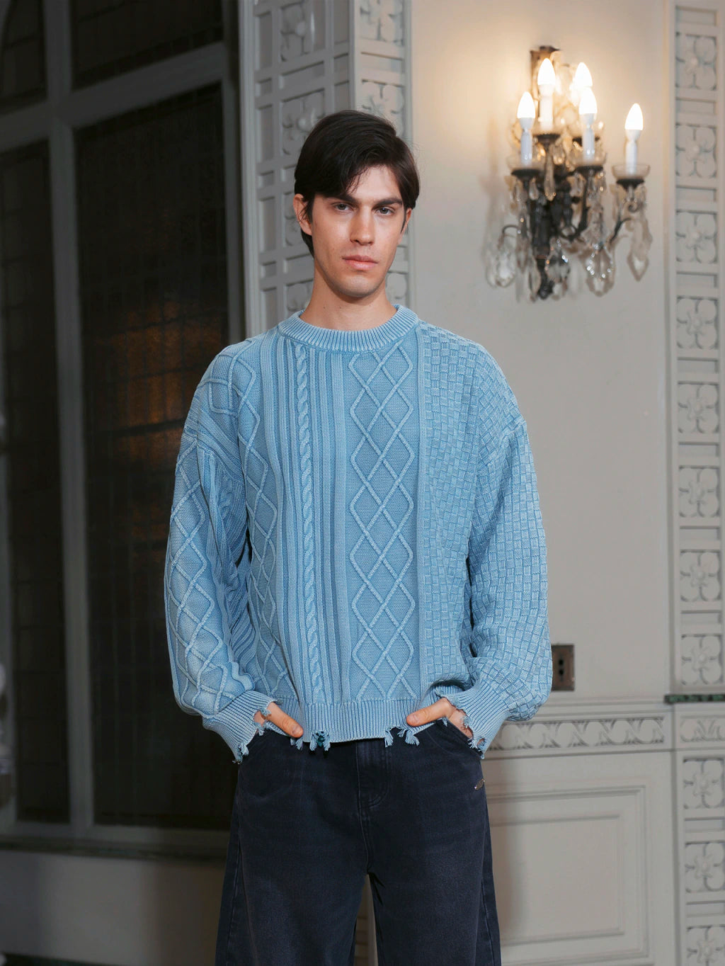 SWEATER - MIST BLUE