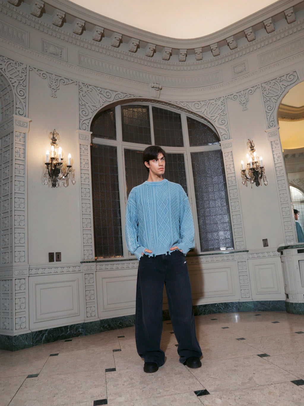 SWEATER - MIST BLUE