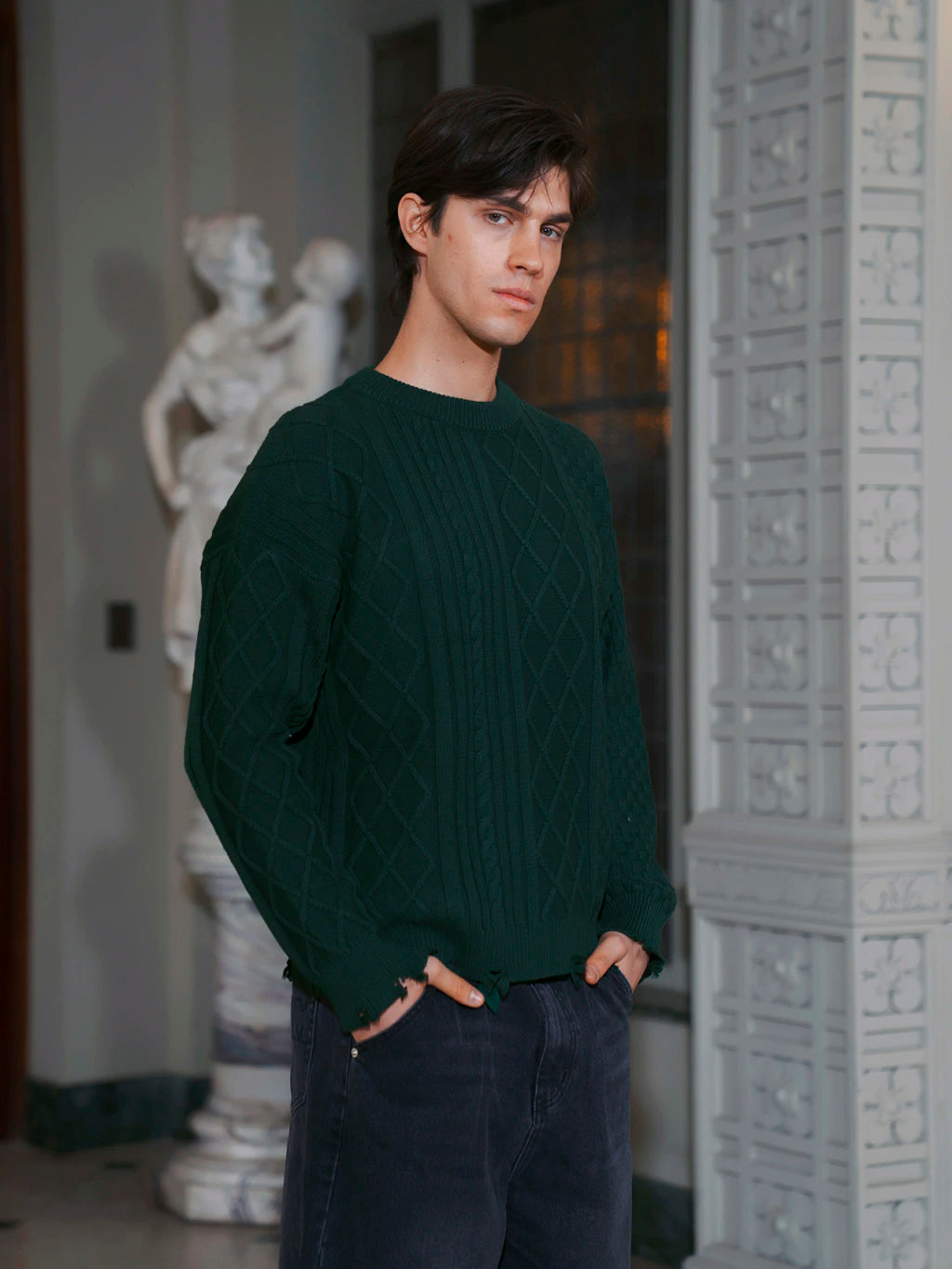 SWEATER - MIST GREEN